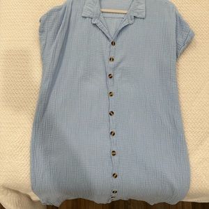 Linen cover up long dress